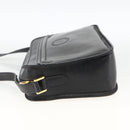 GUCCI Shoulder Bag Leather Black Gold 007 256 0051 Auth 174016-3