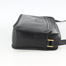 GUCCI Shoulder Bag Leather Black Gold 007 256 0051 Auth 174016-4