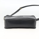 GUCCI Shoulder Bag Leather Black Gold 007 256 0051 Auth 174016-5