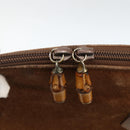 GUCCI Bamboo Hand Bag Suede 2way Brown 000 122 0290 Auth 174017-19