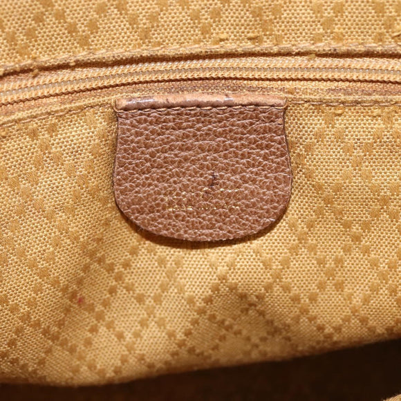 GUCCI Bamboo Hand Bag Suede 2way Brown 000 122 0290 Auth 174017