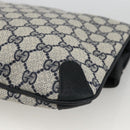 GUCCI GG Supreme Clutch Bag PVC Navy 89 02 075 Auth 174020A-10
