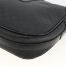 GUCCI Micro GG Supreme Shoulder Bag PVC Black Gold 001 115 4425 Auth 174021-12