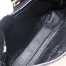 GUCCI Micro GG Supreme Shoulder Bag PVC Black Gold 001 115 4425 Auth 174021-16