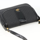 GUCCI Micro GG Supreme Shoulder Bag PVC Black Gold 001 115 4425 Auth 174021-6