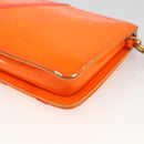LOUIS VUITTON Monogram Vernis Fluo Lexington Pouch Orange M91908 Auth 174030-15