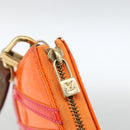 LOUIS VUITTON Monogram Vernis Fluo Lexington Pouch Orange M91908 Auth 174030-10