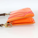 LOUIS VUITTON Monogram Vernis Fluo Lexington Pouch Orange M91908 Auth 174030-3
