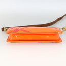 LOUIS VUITTON Monogram Vernis Fluo Lexington Pouch Orange M91908 Auth 174030-5