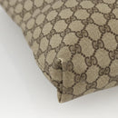 GUCCI GG Supreme Web Sherry Line Tote Bag Beige Auth 174038-14