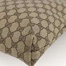 GUCCI GG Supreme Web Sherry Line Tote Bag Beige Auth 174038-15