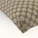 GUCCI GG Supreme Web Sherry Line Tote Bag Beige Auth 174038-16