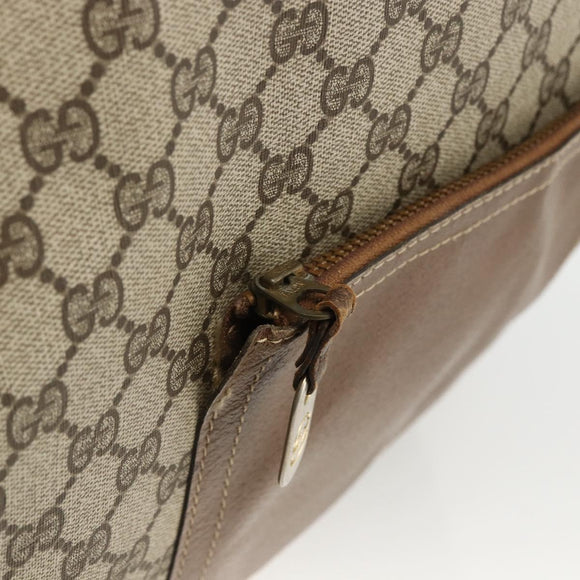 GUCCI GG Supreme Web Sherry Line Tote Bag Beige Auth 174038