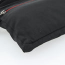 GUCCI Waist bag Nylon Black Silver 28566 Auth 174041-19