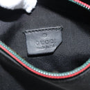 GUCCI Waist bag Nylon Black Silver 28566 Auth 174041-21