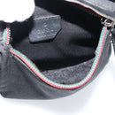 GUCCI Waist bag Nylon Black Silver 28566 Auth 174041-10