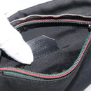 GUCCI Waist bag Nylon Black Silver 28566 Auth 174041-11