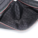 GUCCI Waist bag Nylon Black Silver 28566 Auth 174041-23