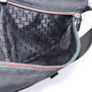 GUCCI Waist bag Nylon Black Silver 28566 Auth 174041-24