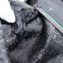 GUCCI Waist bag Nylon Black Silver 28566 Auth 174041-25