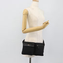GUCCI Waist bag Nylon Black Silver 28566 Auth 174041-26