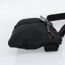 GUCCI Waist bag Nylon Black Silver 28566 Auth 174041-4