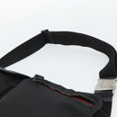 GUCCI Waist bag Nylon Black Silver 28566 Auth 174041-8