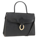 Christian Dior Trotter Canvas Hand Bag PVC Leather 2way Gold Black Auth 174047-1