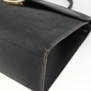 Christian Dior Trotter Canvas Hand Bag PVC Leather 2way Gold Black Auth 174047-9