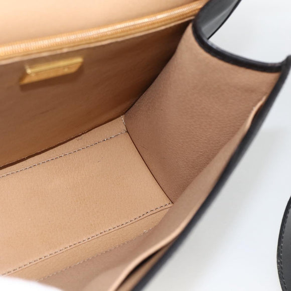 Christian Dior Trotter Canvas Hand Bag PVC Leather 2way Gold Black Auth 174047