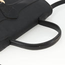 Christian Dior Trotter Canvas Hand Bag PVC Leather 2way Gold Black Auth 174047-7
