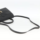 Christian Dior Trotter Canvas Hand Bag PVC Leather 2way Gold Black Auth 174047-8