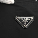 PRADA Tote Bag Nylon Black Silver Auth 174049-17