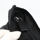 PRADA Tote Bag Nylon Black Silver Auth 174049-10