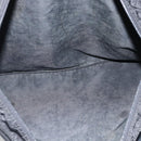 PRADA Tote Bag Nylon Black Silver Auth 174049-11
