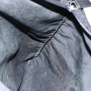PRADA Tote Bag Nylon Black Silver Auth 174049-19