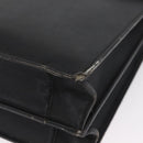 PRADA Safiano Leather Business Bag Black Gold Auth 174051-14