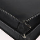 PRADA Safiano Leather Business Bag Black Gold Auth 174051-16