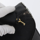 PRADA Safiano Leather Business Bag Black Gold Auth 174051-10