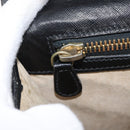 PRADA Safiano Leather Business Bag Black Gold Auth 174051-25