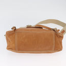 Miu Miu Bamboo Hand Bag Leather 2way Brown Gold Auth 174060A-5
