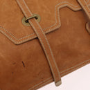 Miu Miu Bamboo Hand Bag Leather 2way Brown Gold Auth 174060A-9