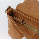Miu Miu Bamboo Hand Bag Leather 2way Brown Gold Auth 174060A-24