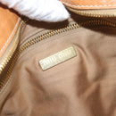 Miu Miu Bamboo Hand Bag Leather 2way Brown Gold Auth 174060A-25
