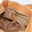 Miu Miu Bamboo Hand Bag Leather 2way Brown Gold Auth 174060A-28