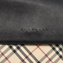 BURBERRY Nova Check Shoulder Bag Canvas Beige Black Silver Auth 174064-17