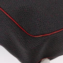 SAINT LAURENT Tote Bag PVC Leather Gray Red gold Auth 174066-9