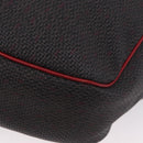 SAINT LAURENT Tote Bag PVC Leather Gray Red gold Auth 174066-14