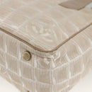CHANEL New Travel Line Tote Bag Beige CC Auth 174068-15