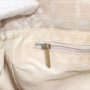 CHANEL New Travel Line Tote Bag Beige CC Auth 174068-22